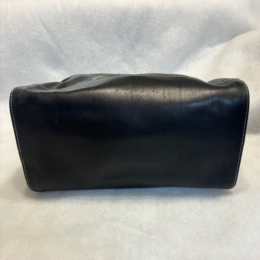 COACH Vintage Hamptons Classic Black Leather Purse Pre-loved - Picture 15 of 16